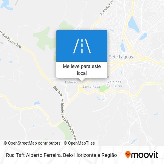 Rua Taft Alberto Ferreira mapa