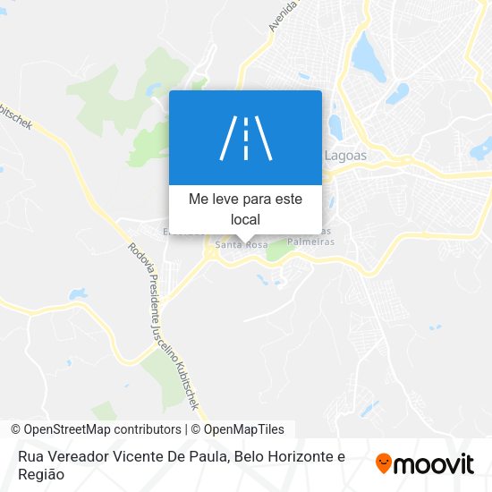 Rua Vereador Vicente De Paula mapa