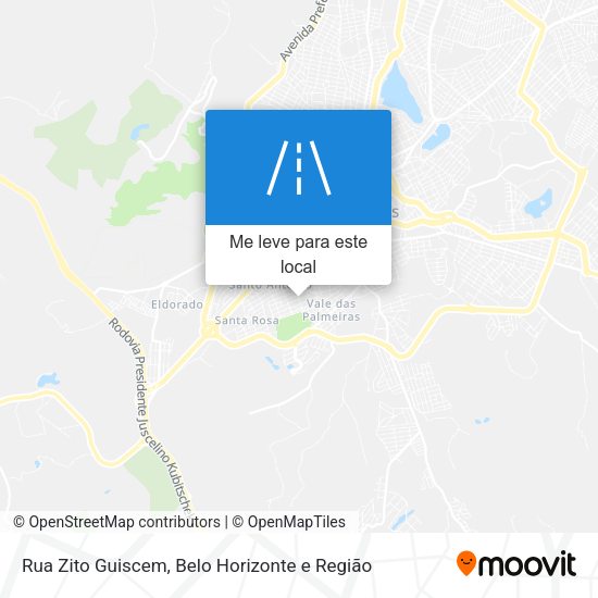 Rua Zito Guiscem mapa