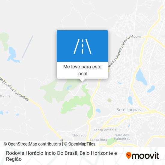 Rodovia Horácio Indio Do Brasil mapa