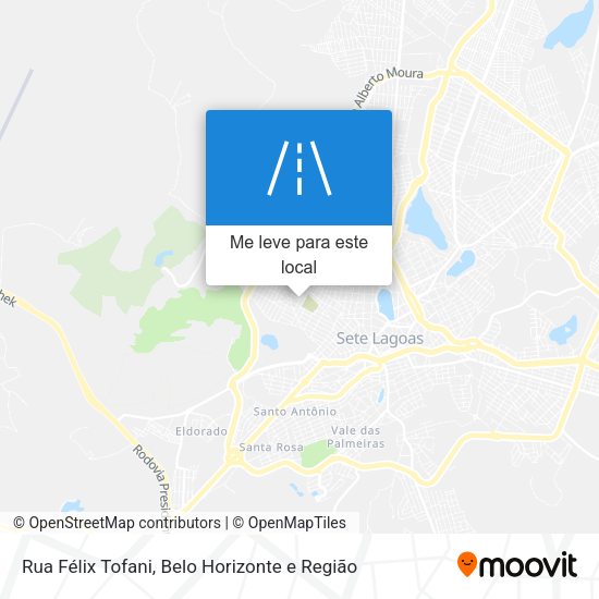 Rua Félix Tofani mapa