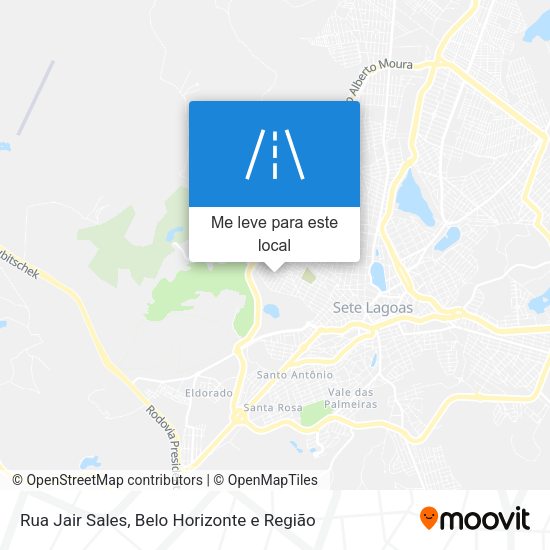 Rua Jair Sales mapa