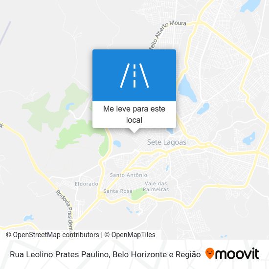 Rua Leolino Prates Paulino mapa