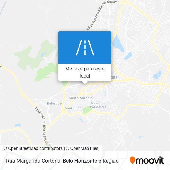 Rua Margarida Cortona mapa