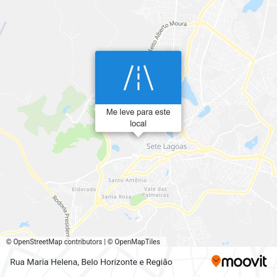 Rua Maria Helena mapa