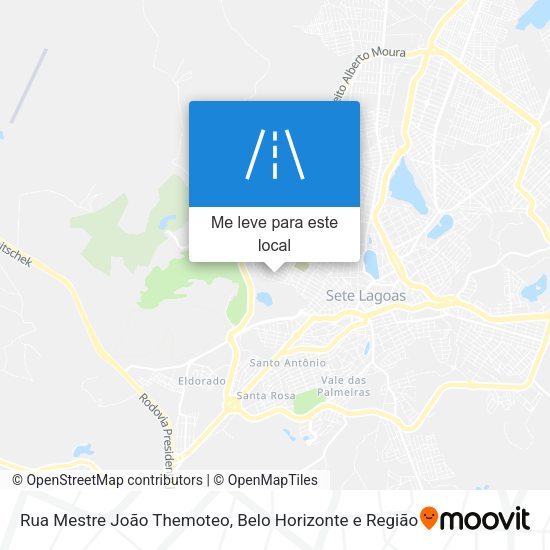 Rua Mestre João Themoteo mapa