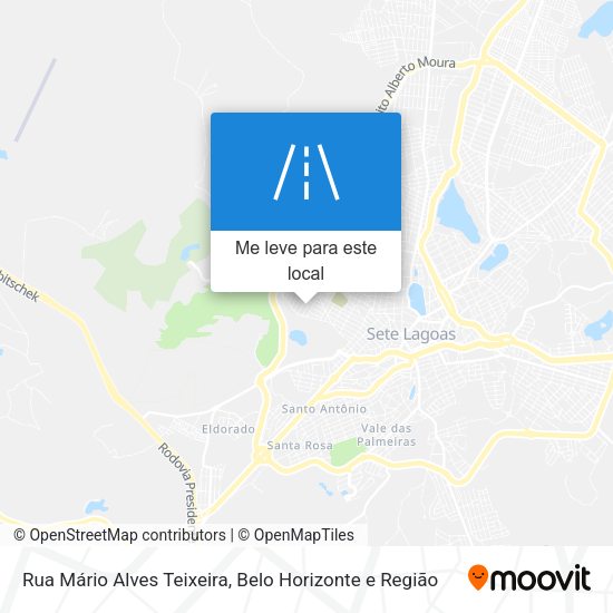 Rua Mário Alves Teixeira mapa