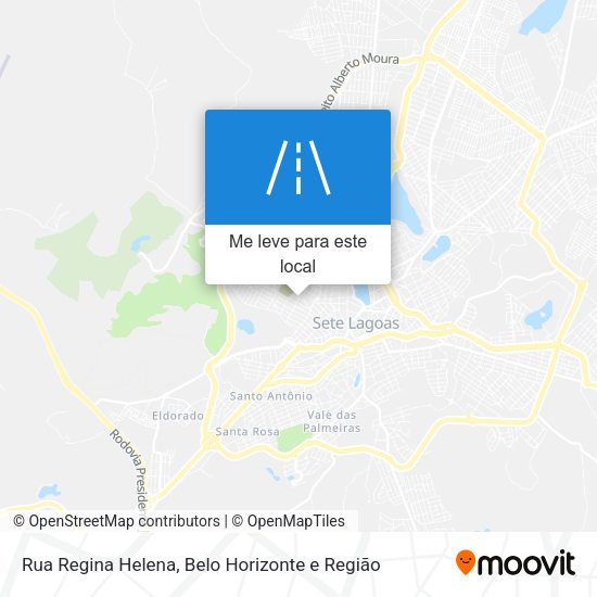 Rua Regina Helena mapa