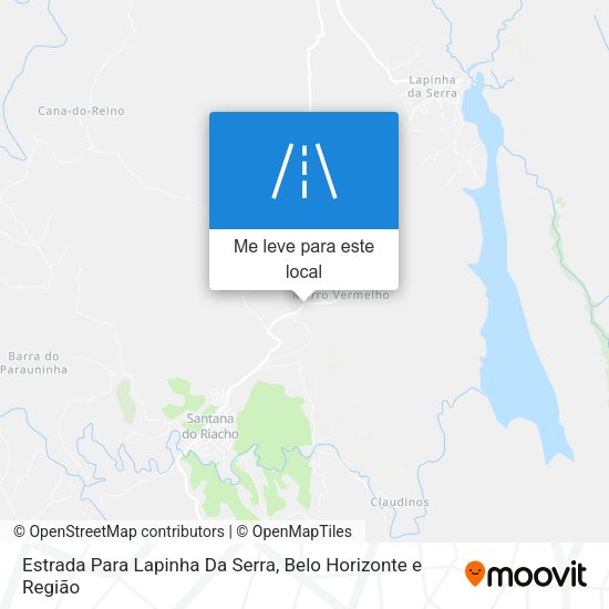 Estrada Para Lapinha Da Serra mapa