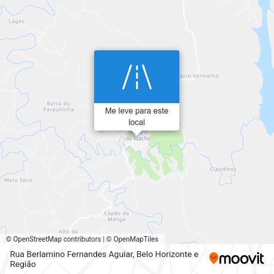 Rua Berlamino Fernandes Aguiar mapa