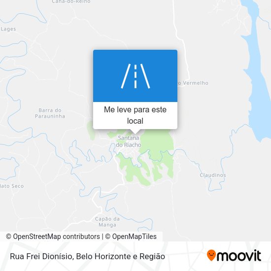 Rua Frei Dionísio mapa