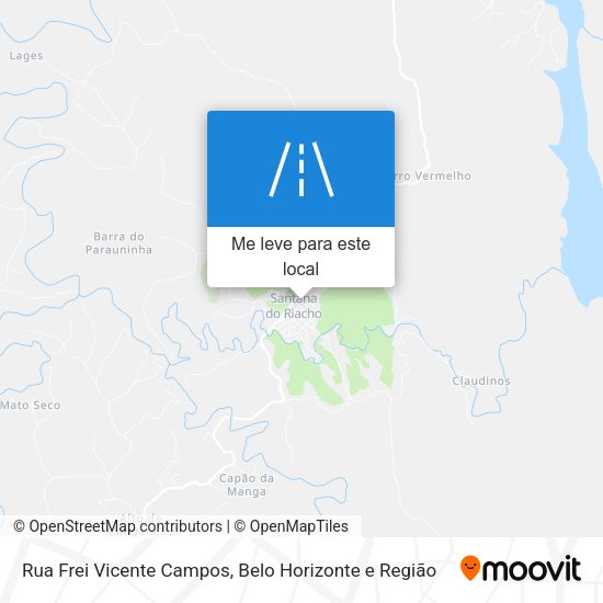 Rua Frei Vicente Campos mapa