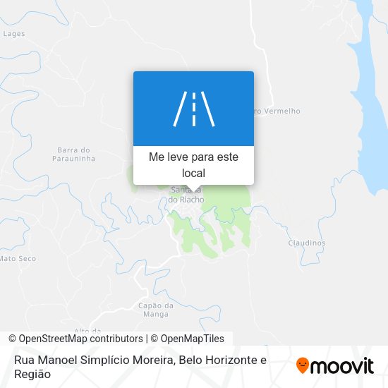 Rua Manoel Simplício Moreira mapa