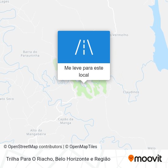 Trilha Para O Riacho mapa