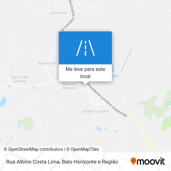 Rua Albino Costa Lima mapa
