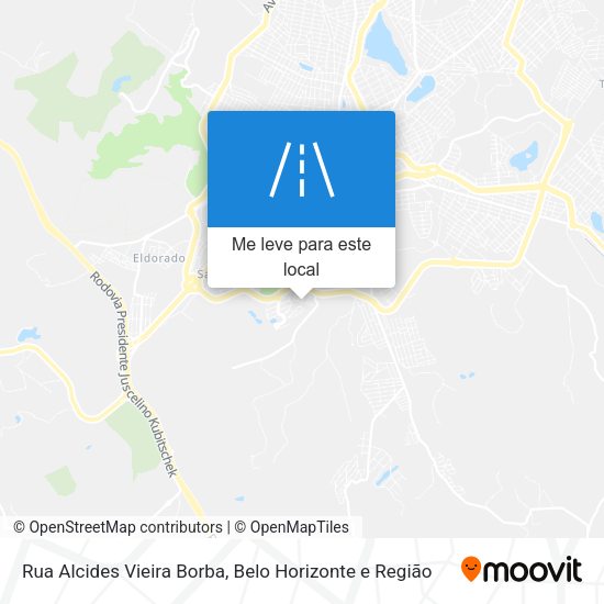 Rua Alcides Vieira Borba mapa