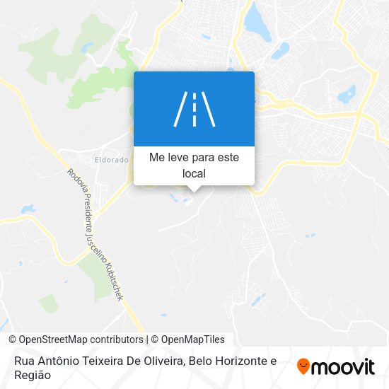Rua Antônio Teixeira De Oliveira mapa