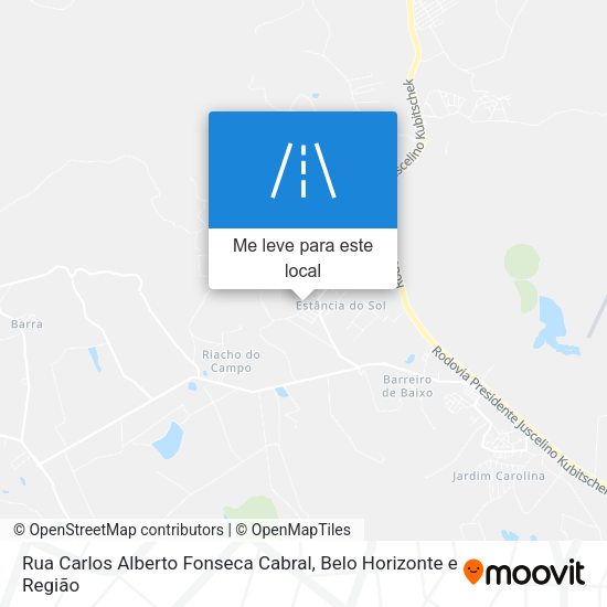 Rua Carlos Alberto Fonseca Cabral mapa