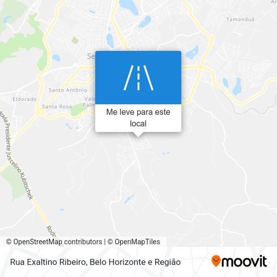 Rua Exaltino Ribeiro mapa
