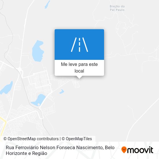 Rua Ferroviário Nelson Fonseca Nascimento mapa
