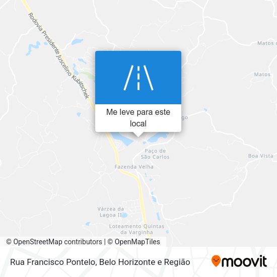Rua Francisco Pontelo mapa