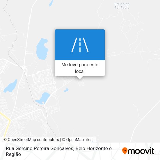 Rua Gercino Pereira Gonçalves mapa