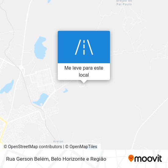Rua Gerson Belém mapa