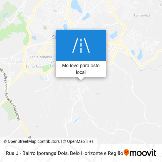 Rua J - Bairro Iporanga Dois mapa