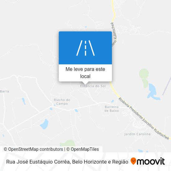 Rua José Eustáquio Corrêa mapa