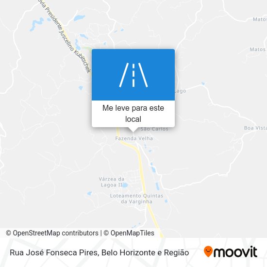 Rua José Fonseca Pires mapa