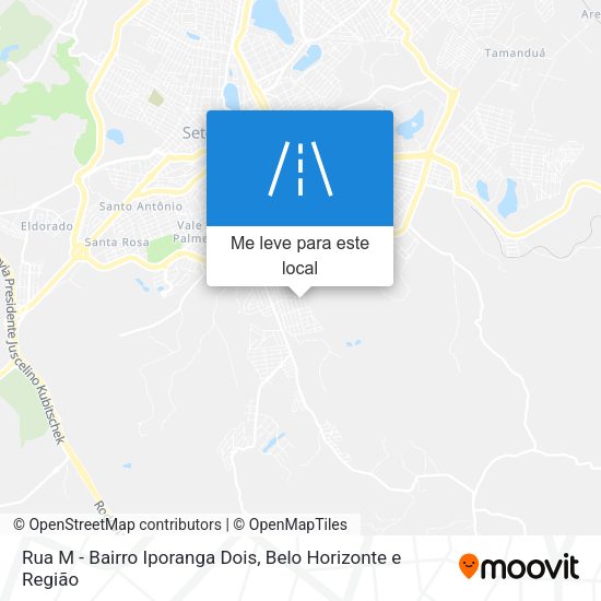 Rua M - Bairro Iporanga Dois mapa