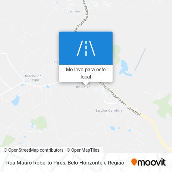 Rua Mauro Roberto Pires mapa