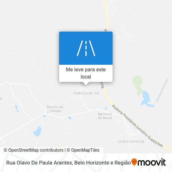 Rua Olavo De Paula Arantes mapa