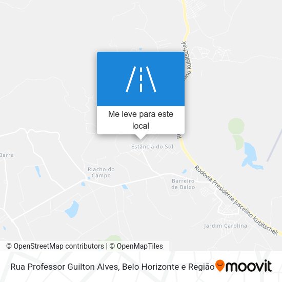 Rua Professor Guilton Alves mapa