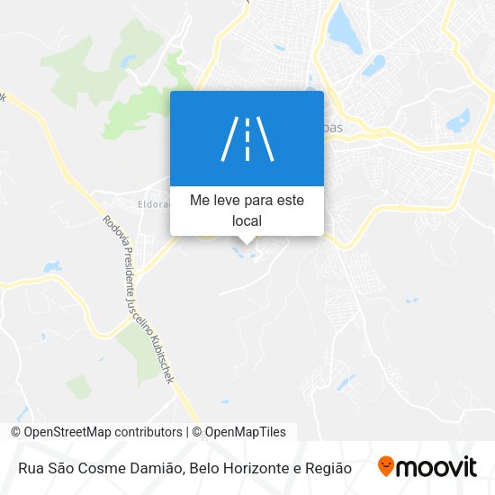 Rua São Cosme Damião mapa