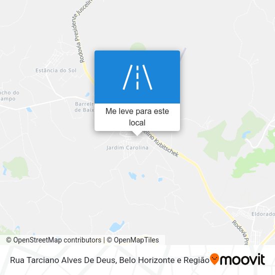 Rua Tarciano Alves De Deus mapa
