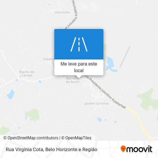 Rua Virgínia Cota mapa