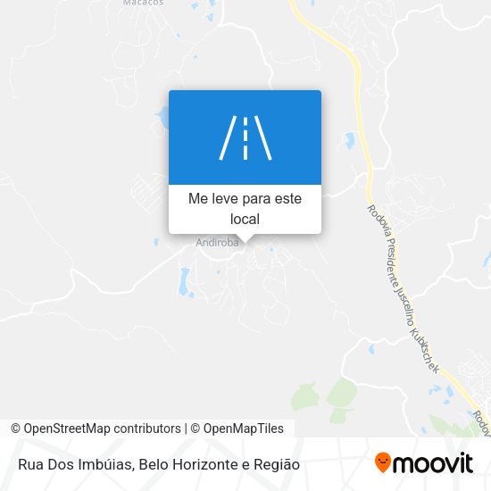 Rua Dos Imbúias mapa