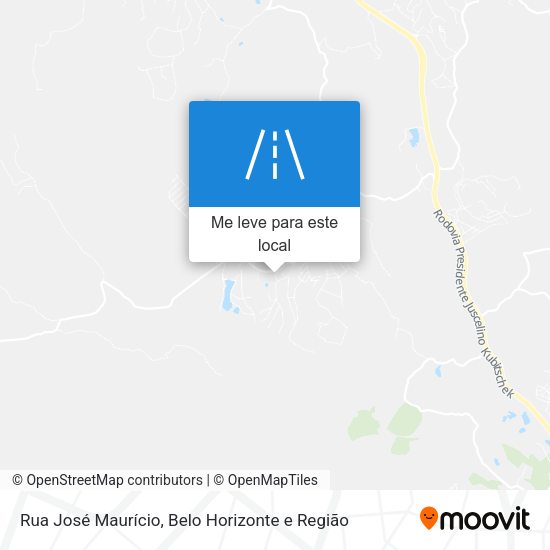 Rua José Maurício mapa