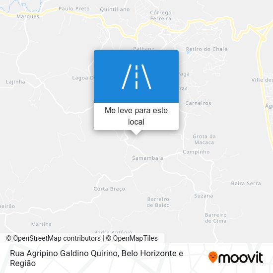 Rua Agripino Galdino Quirino mapa