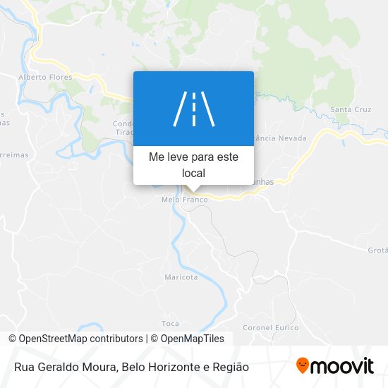 Rua Geraldo Moura mapa