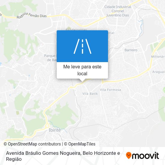 Avenida Bráulio Gomes Nogueira mapa