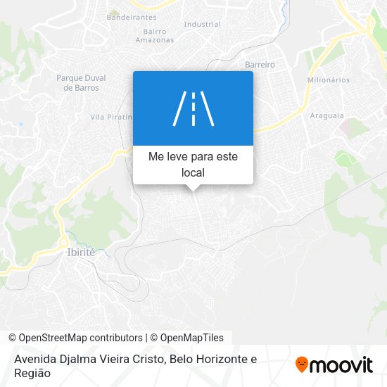 Avenida Djalma Vieira Cristo mapa