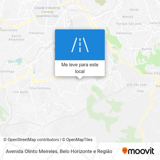 Avenida Olinto Meireles mapa