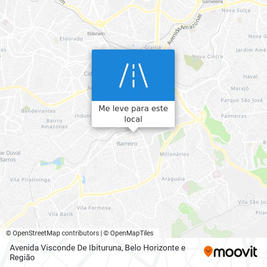 Avenida Visconde De Ibituruna mapa