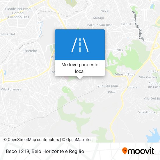 Beco 1219 mapa