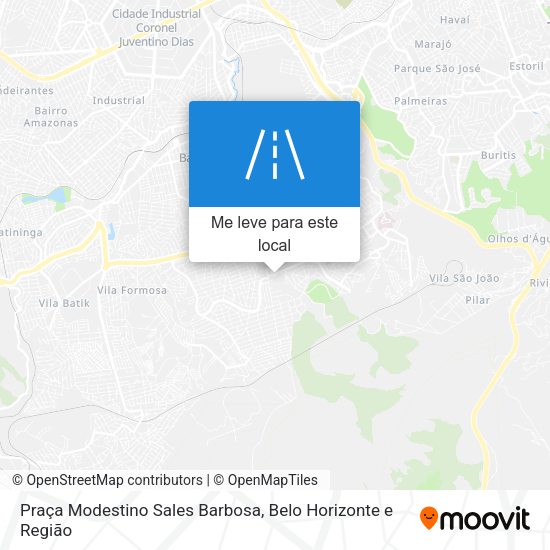 Praça Modestino Sales Barbosa mapa