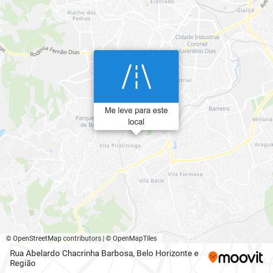 Rua Abelardo Chacrinha Barbosa mapa