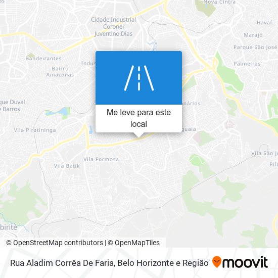 Rua Aladim Corrêa De Faria mapa