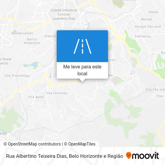 Rua Albertino Teixeira Dias mapa